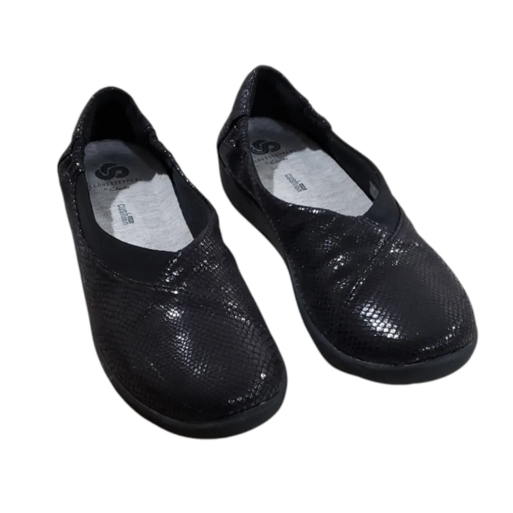 Cloudsteppers By Clarks Sillian Jetay Slip-on Wedge Flats